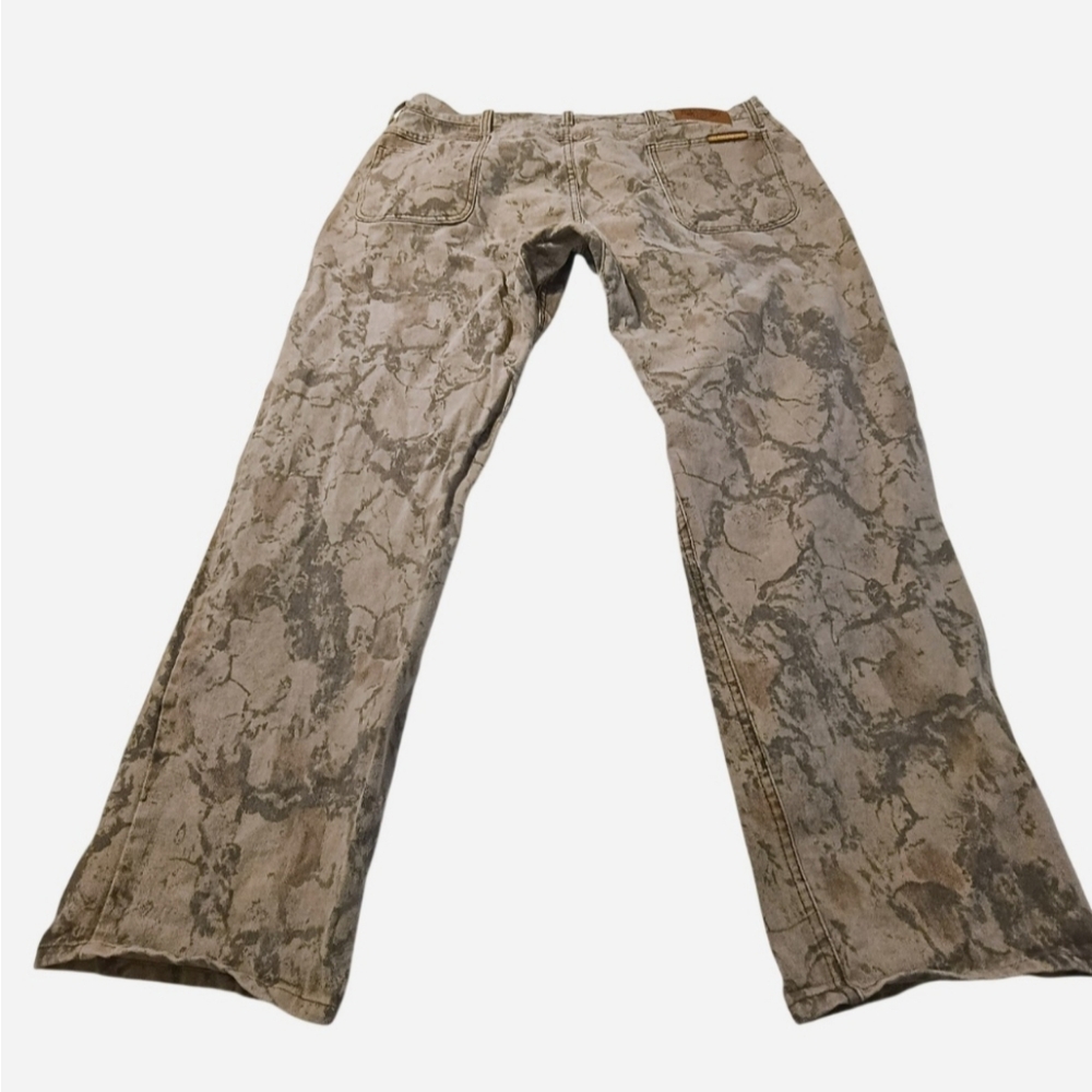 Diamond Supply Co. Men's Beige Snake Print Relaxed Jeans